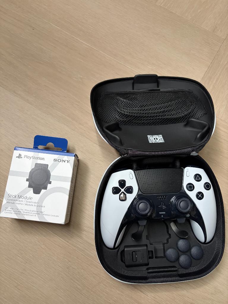 PS5 DualSense Edge Controller + Extra Stick Module, Ophalen of Verzenden, Zo goed als nieuw, Controller, PlayStation 5