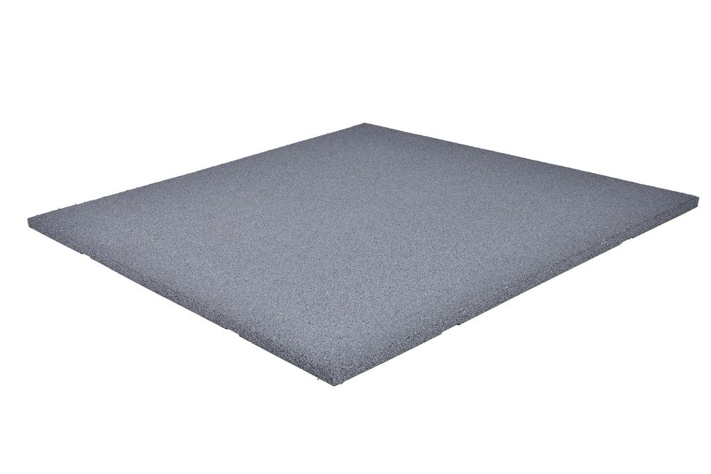 Foto 3 van Grijze Rubber Tegels 100 x 100 x 2.5cm €21.45,- per m2!