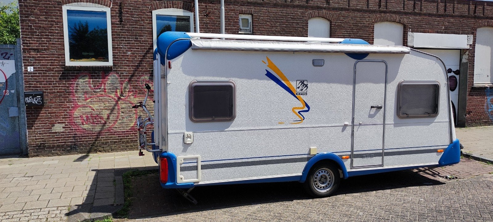 Knaus Blue Line 450 van 2000, Fietsenrek, Rondzit, Frans bed, Particulier