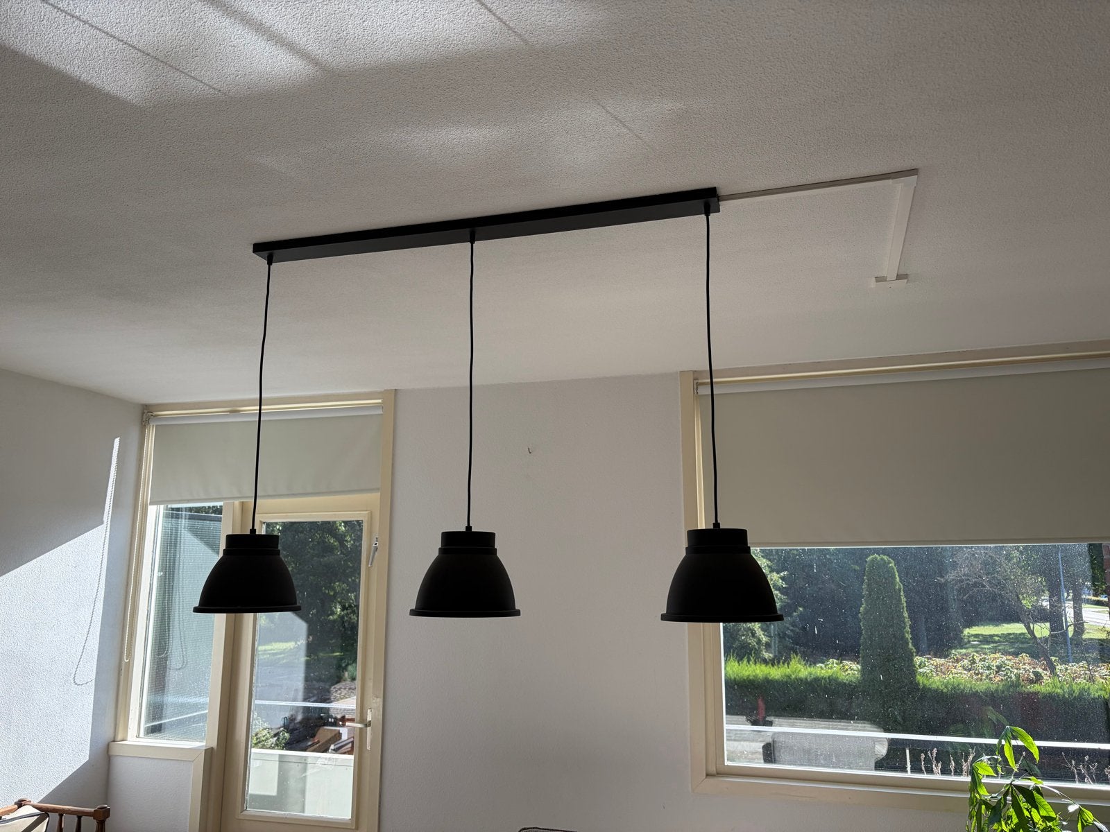 Moderne hanglamp voor pooltafel, Huis en Inrichting, Lampen | Hanglampen, Ophalen, Gebruikt, Metaal, E27 (groot)