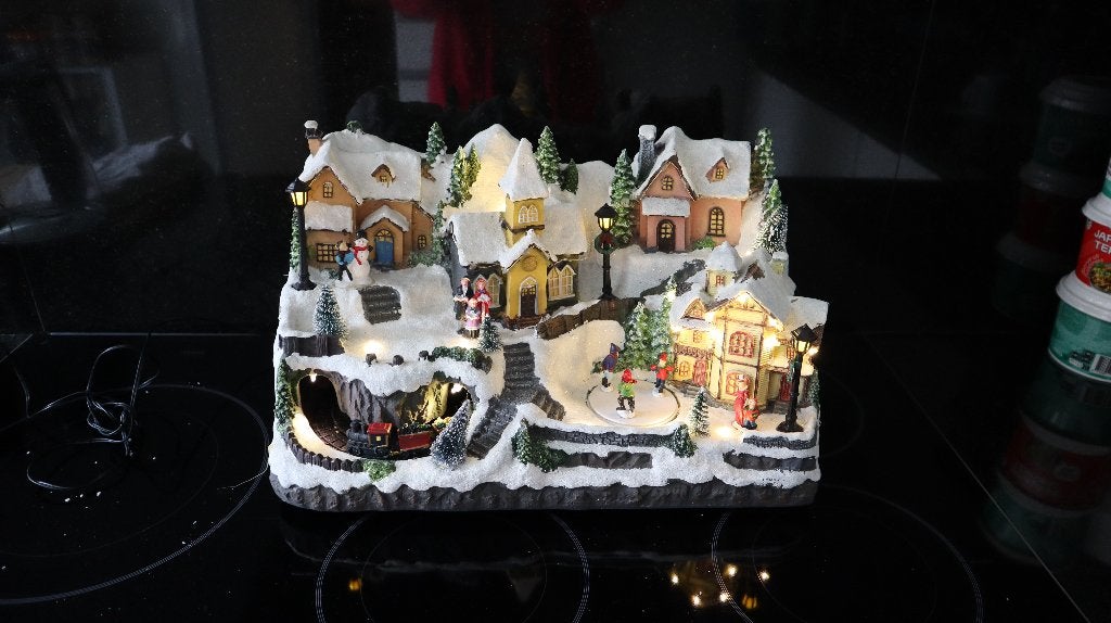 kersttafereel Treintje, Ophalen of Verzenden, Zo goed als nieuw