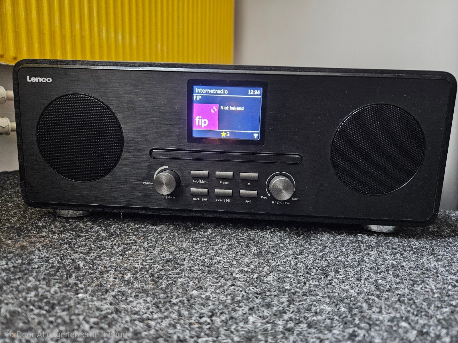 Lenco DIR 261BK Internetradio met cd-speler, Ophalen of Verzenden, Zo goed als nieuw, Overige typen, Met cd-speler