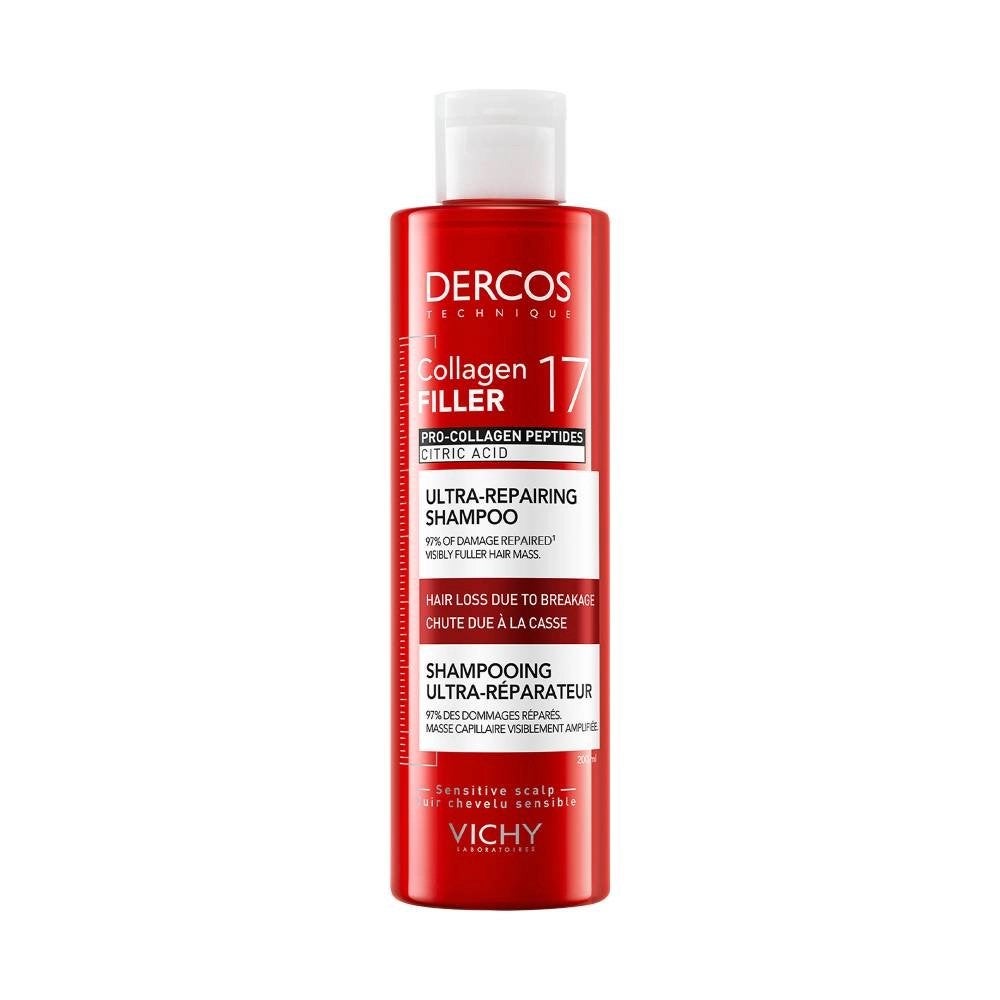 Dercos Collagen 17 Filler Shampooing 200ml, Verzenden, Nieuw, Shampoo of Conditioner