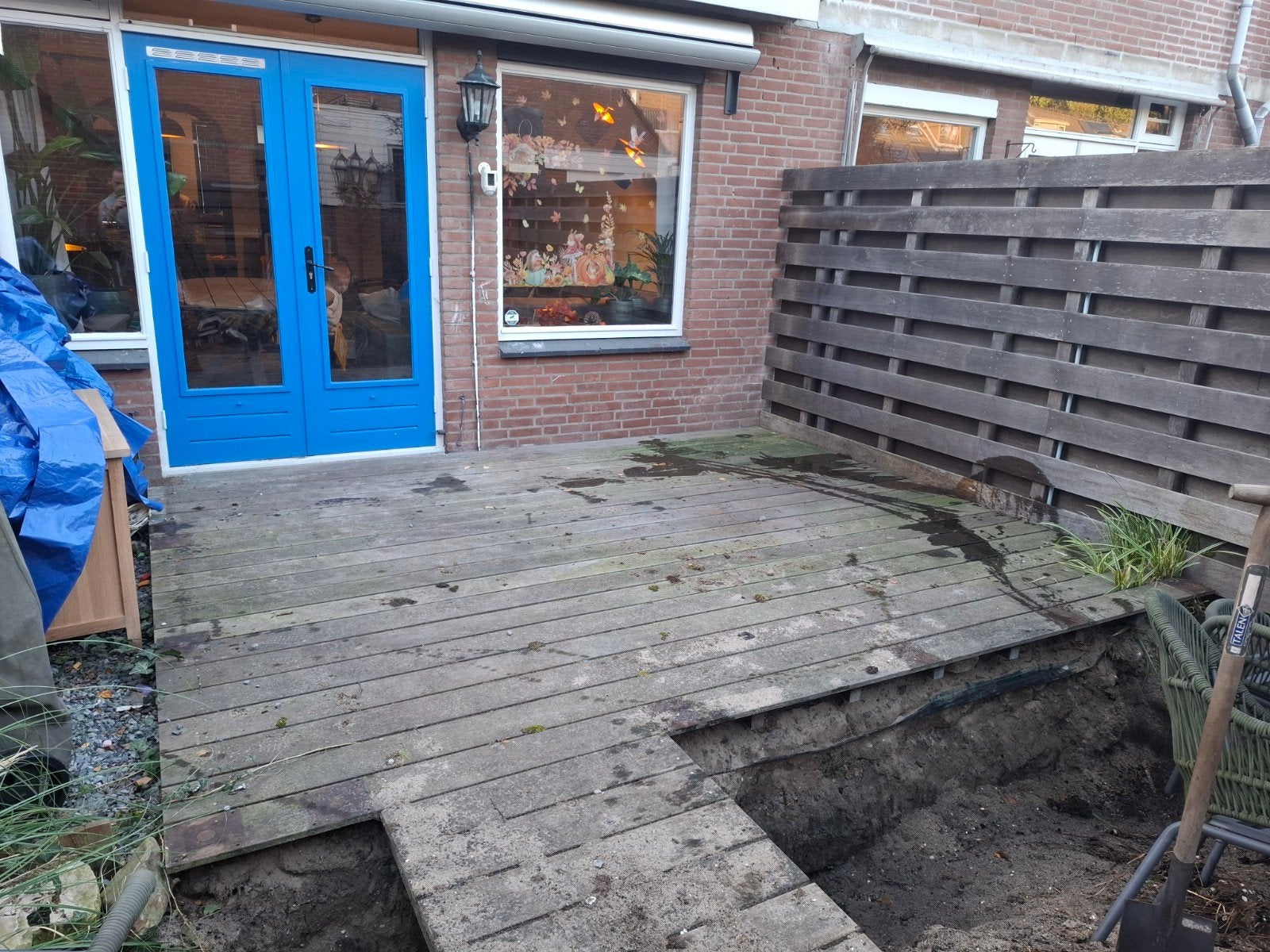 Hardhouten vlonder | Bankirai hout | 4 x 3 meter |  compleet, Ophalen, Gebruikt, Hout