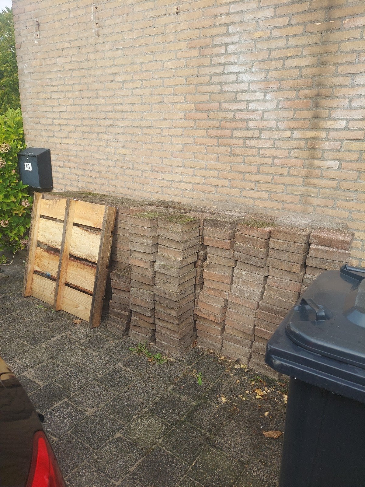 gratis af te halen tuin bestrating, Tuin en Terras, Ophalen, Gebruikt, 10 m² of meer, Beton