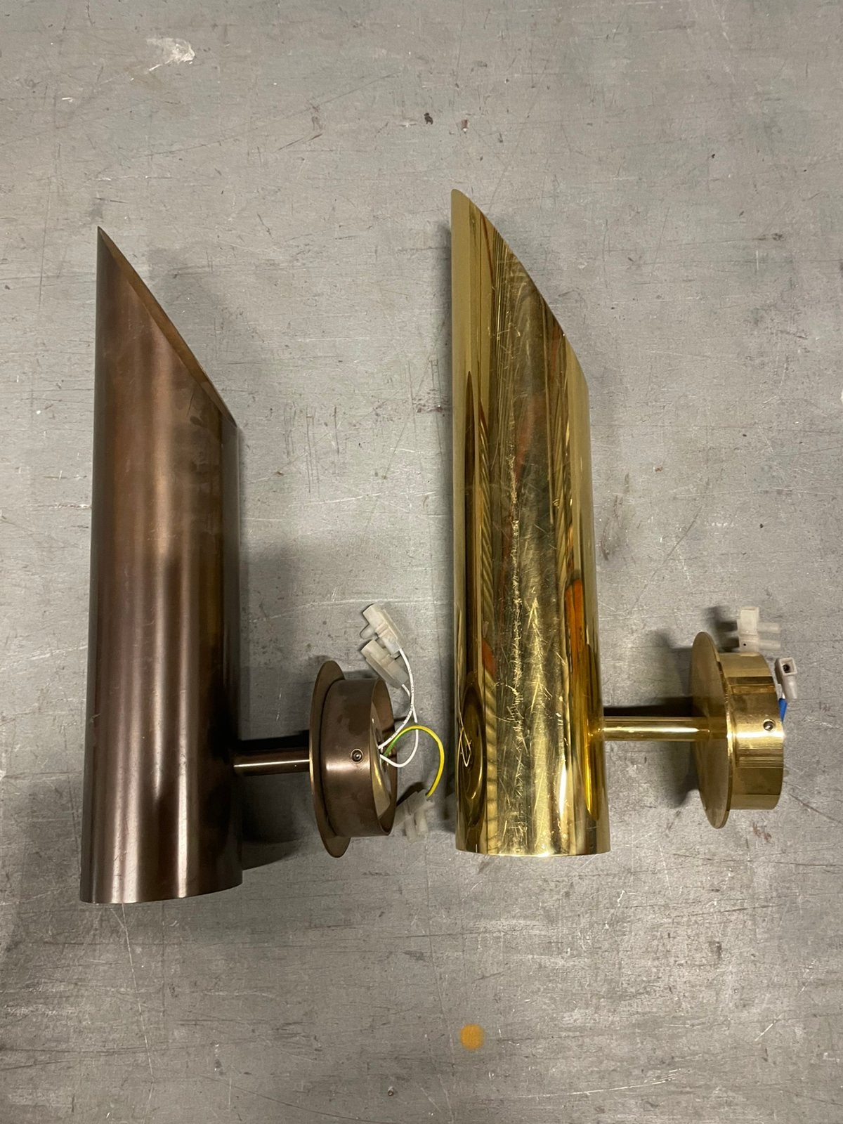 Set van 2 vintage messing Jaren 70 Hollywood Regency, Ophalen, Zo goed als nieuw