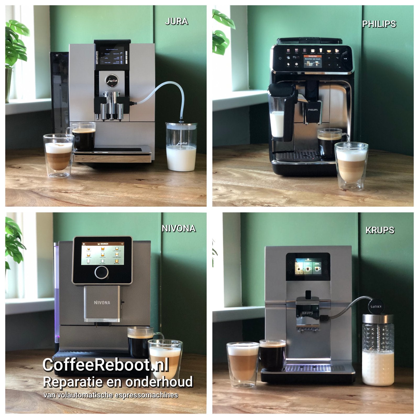 Koffiemachine kapot? Reparatie & Onderhoud van Volautomaten, Witgoed en Apparatuur, Koffiezetapparaten, N.v.t., N.v.t., Koffiemachine
