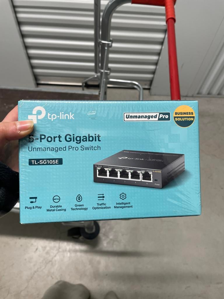 TP-Link TL-SG105E 5-Poorts Gigabit Unmanaged Pro Switch, Ophalen of Verzenden, Nieuw