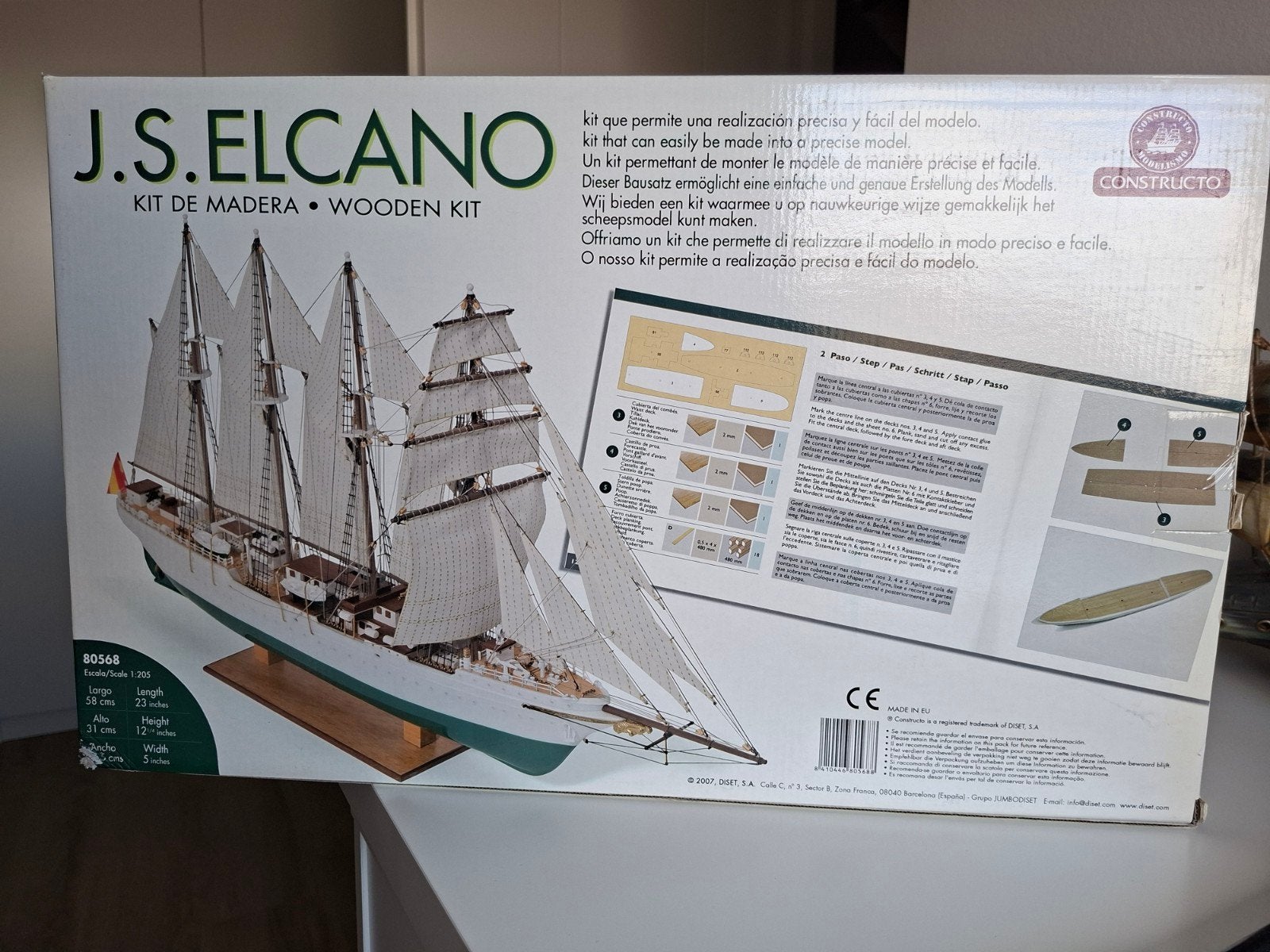 Constructo J.S. Elcano Houten Scheepsmodel Bouwpakket, Ophalen of Verzenden, Nieuw, 1:50 tot 1:200, Overige merken