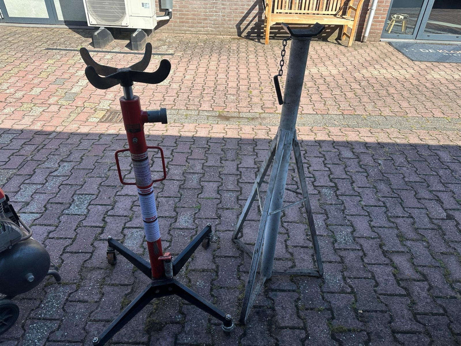 HBM Versnellingsbak Krik en Stevige motorsteun (500 kg), Auto diversen, Ophalen, Gebruikt, Hydraulisch, Garagekrik