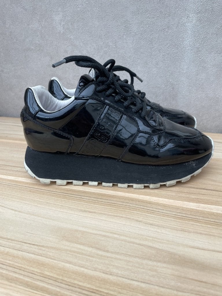Bikkembergs lakleer, Verzenden, Zwart, Bikkembergs, Sneakers of Gympen