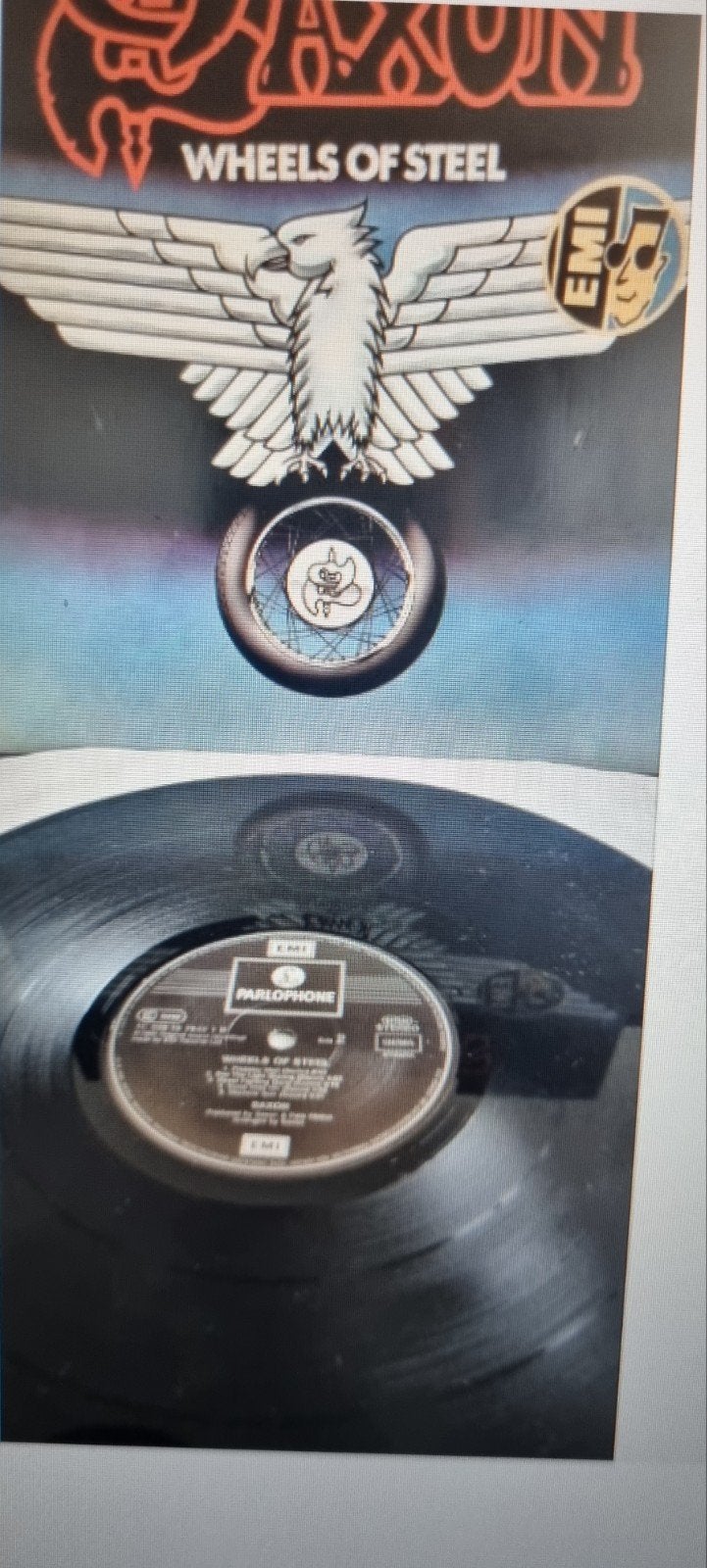 Saxon - Wheels of Steel LP (1980) Hardrock/Heavy Metal, Ophalen of Verzenden, Gebruikt, Hardrock
