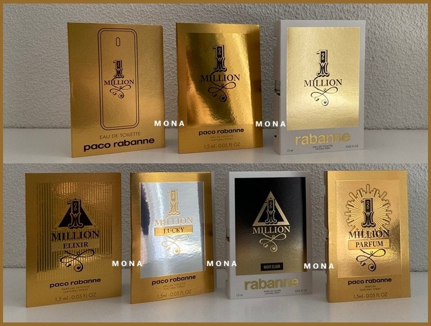 1 Million set 7 parfum samples proefjes testers monsters, Verzenden, Nieuw