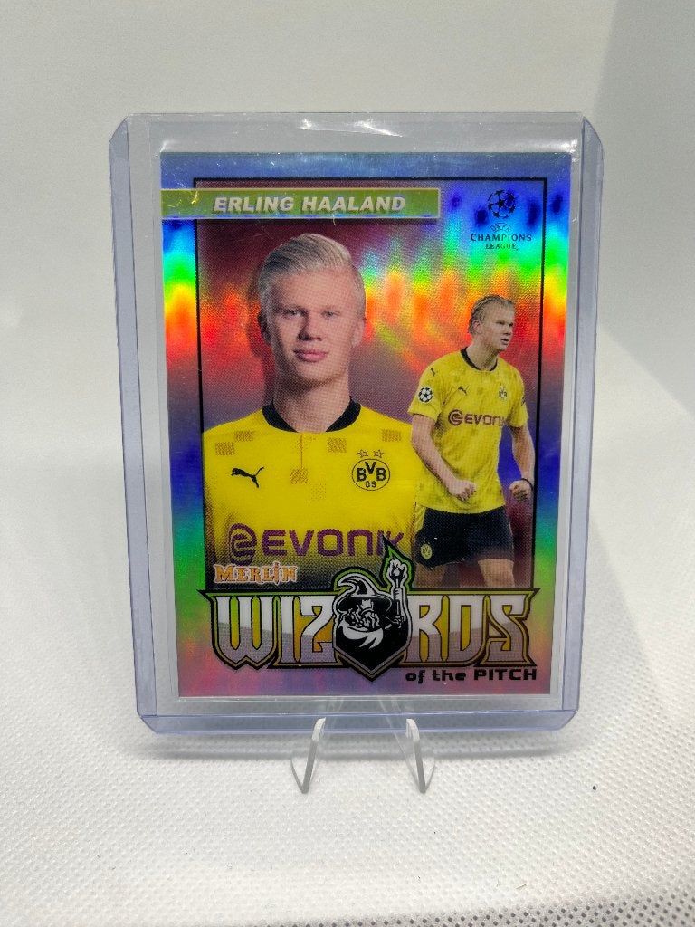 2020 Topps Merlin Erling Haaland Wizards of the Pitch, Verzenden, Nieuw, Buitenlandse clubs, Spelerskaart
