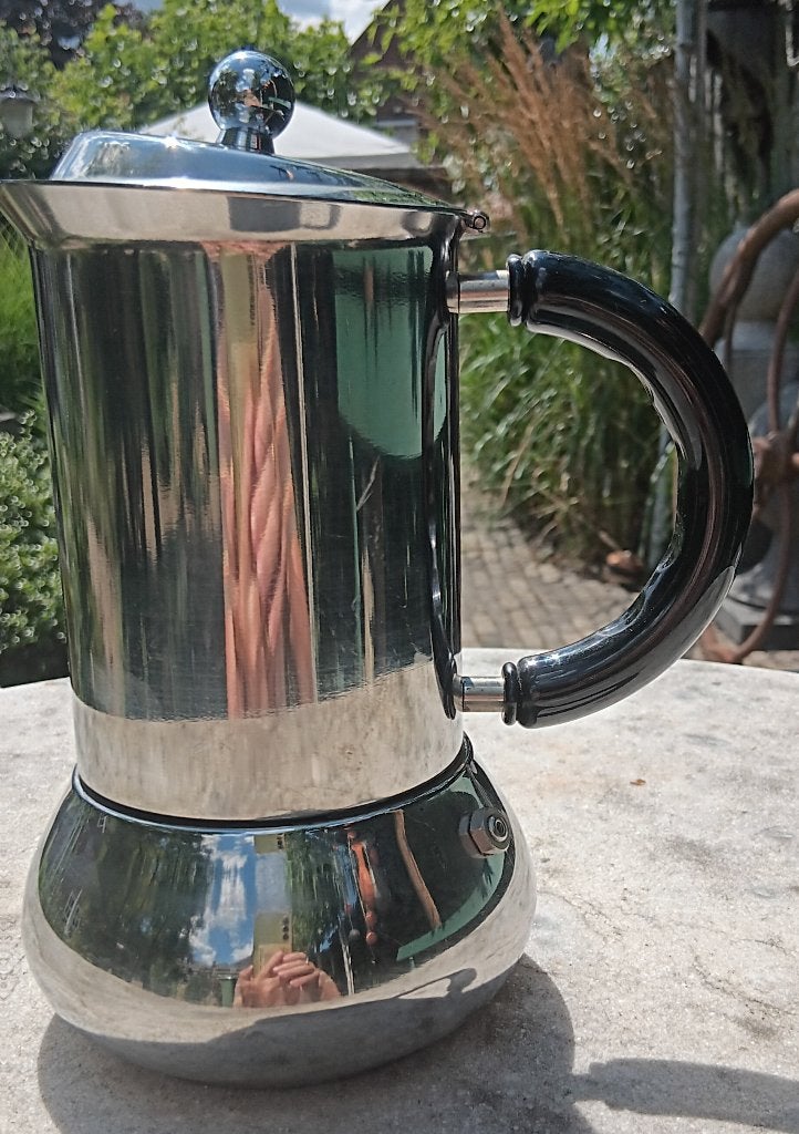 Vintage percolator Italiaans design  INOXPRAN, Overige typen, Zilver, Ophalen of Verzenden, Zo goed als nieuw