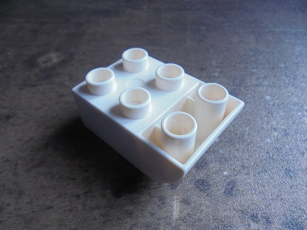Lego Duplo Brick 2x3 Slope Curved Inverted (zie foto's), Ophalen of Verzenden, Gebruikt, Losse stenen, Duplo