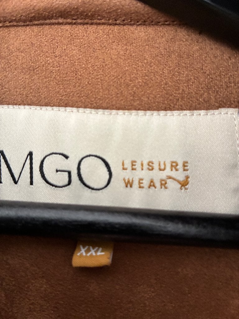 MGO lange dames jas met suède en bijpassende shawl, Kleding | Dames, Ophalen, Zo goed als nieuw, Maat 46/48 (XL) of groter