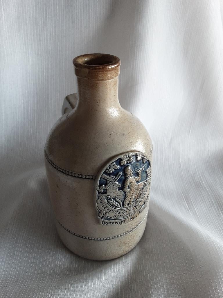 LEVERT & CO AMSTERDAM kruik, fles, 18 cm hoog, Antiek en Kunst, Ophalen of Verzenden