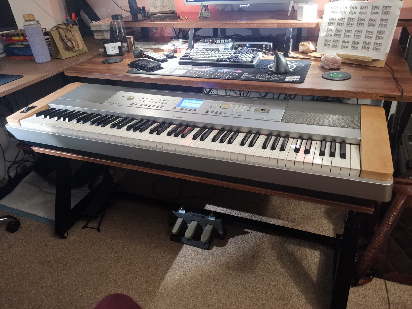 Yamaha Portable Grand DGX-640 - Gewogen toetsen, Muziek en Instrumenten, Piano's, Ophalen, Gebruikt, Overige kleuren, Digitaal