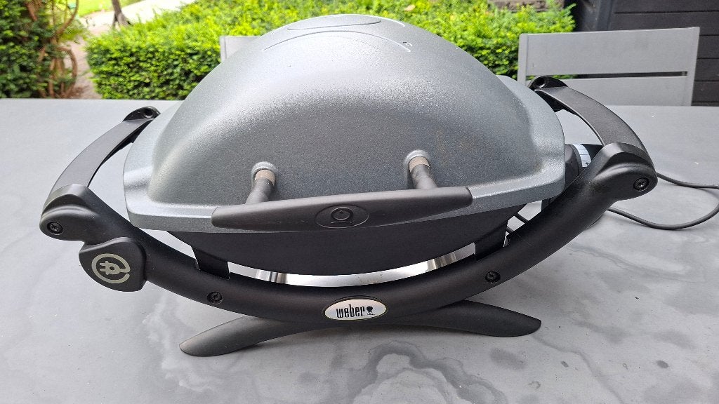 Weber Q1400 elektrische barbecue, Tuin en Terras, Elektrische barbecues, Ophalen, Zo goed als nieuw, Weber