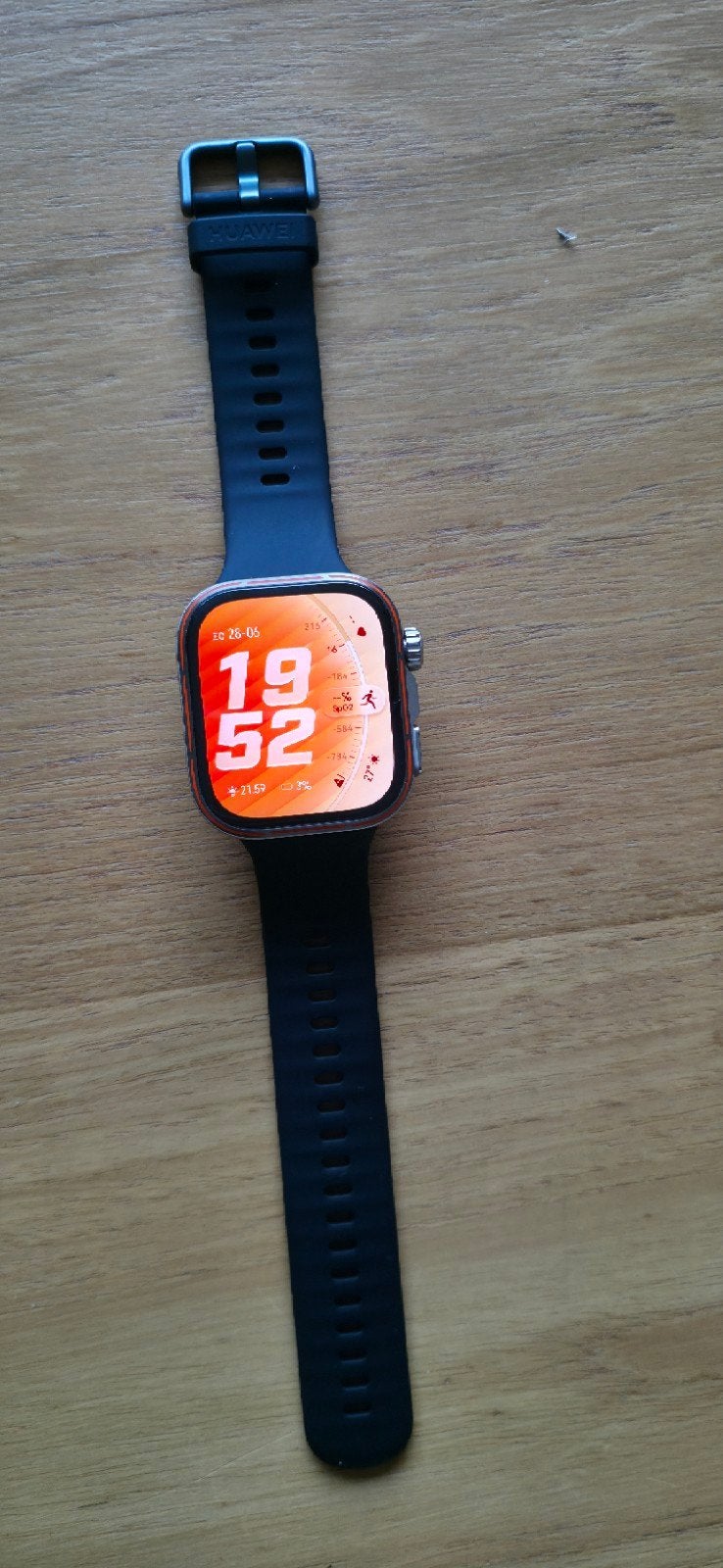 Huawei watch fit 5 pro + scale 3 weegschaal en oranje bandje, Ophalen of Verzenden, Zo goed als nieuw, Zwart, Android