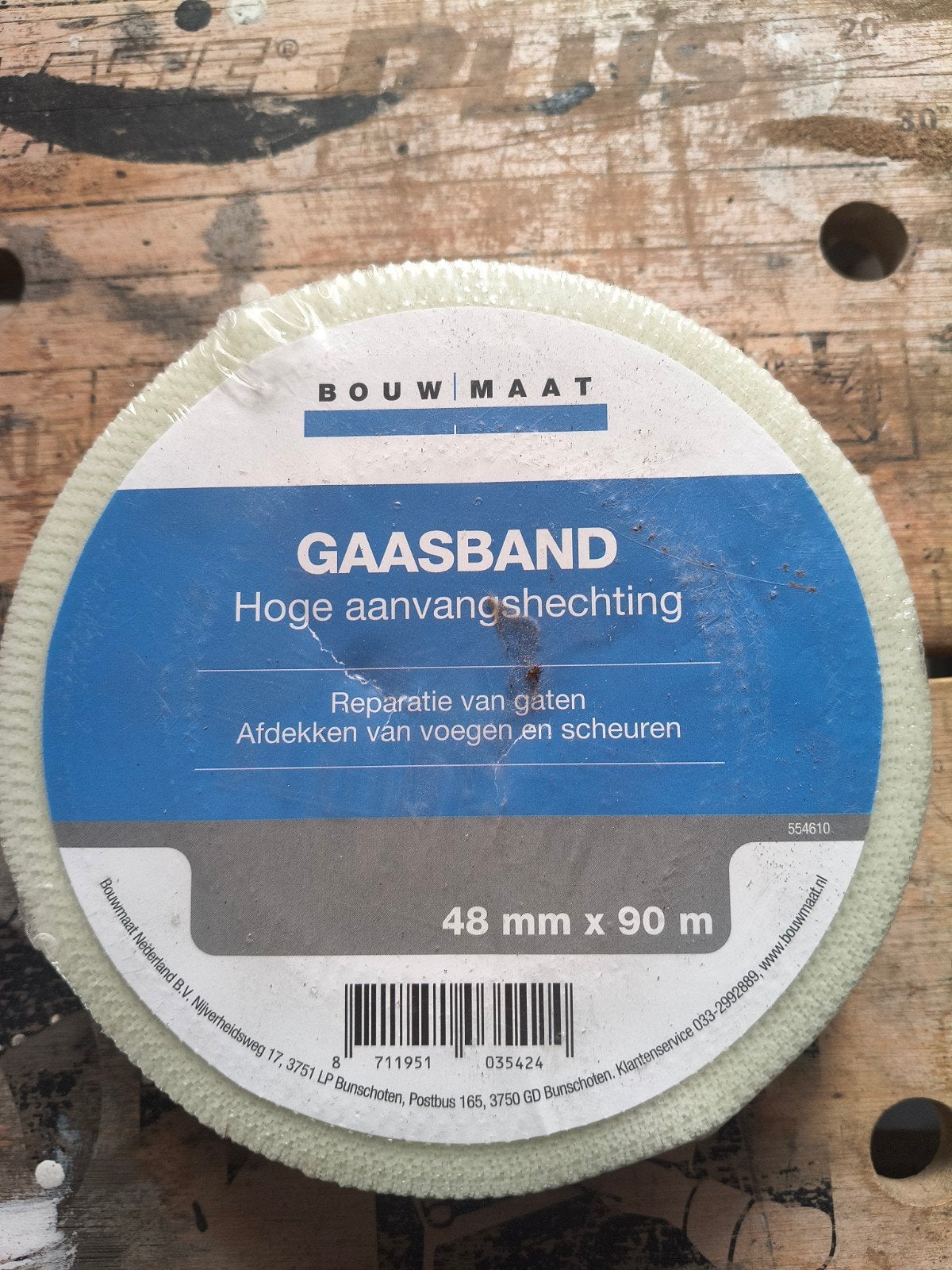 Bouwmaat Gaasband - 48 mm x 90 m, Ophalen of Verzenden, Nieuw, 250 mm of meer, Overige typen
