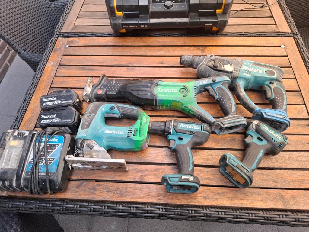 Makita 18v, Ophalen, Gebruikt