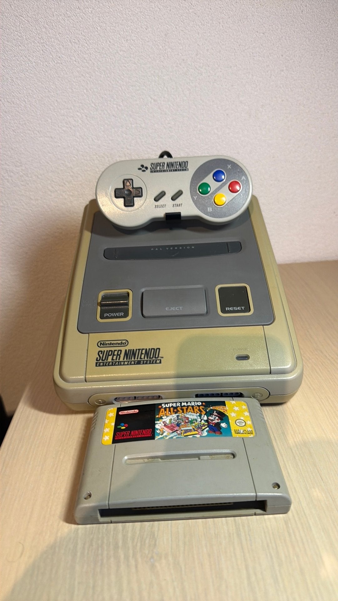 Super Nintendo (SNES) compleet met Super Mario All Stars, Spelcomputers en Games, Spelcomputers | Nintendo Super NES, Ophalen of Verzenden