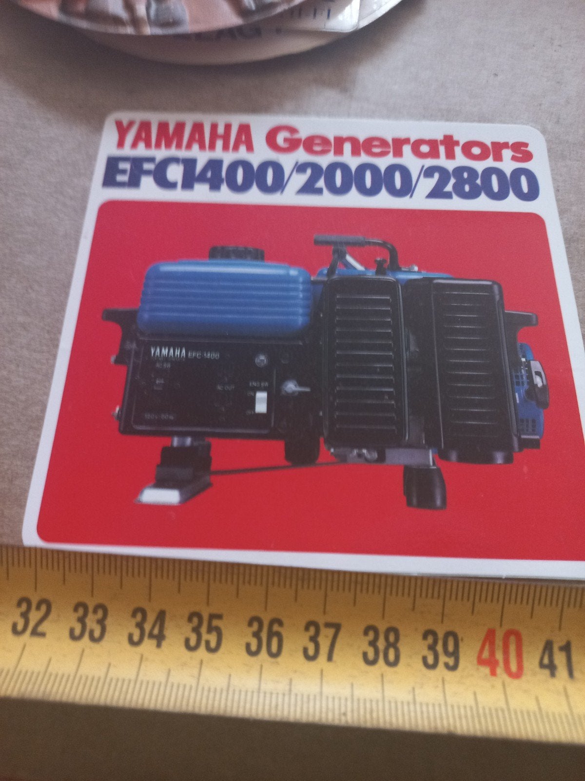 sticker Yamaha Generators EFC1400/2000/2800 - Diverse modell, Ophalen of Verzenden, Gebruikt