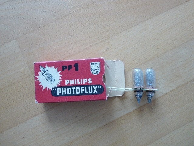 Philips Photoflux PF 1, met 2 lampjes, Ophalen of Verzenden