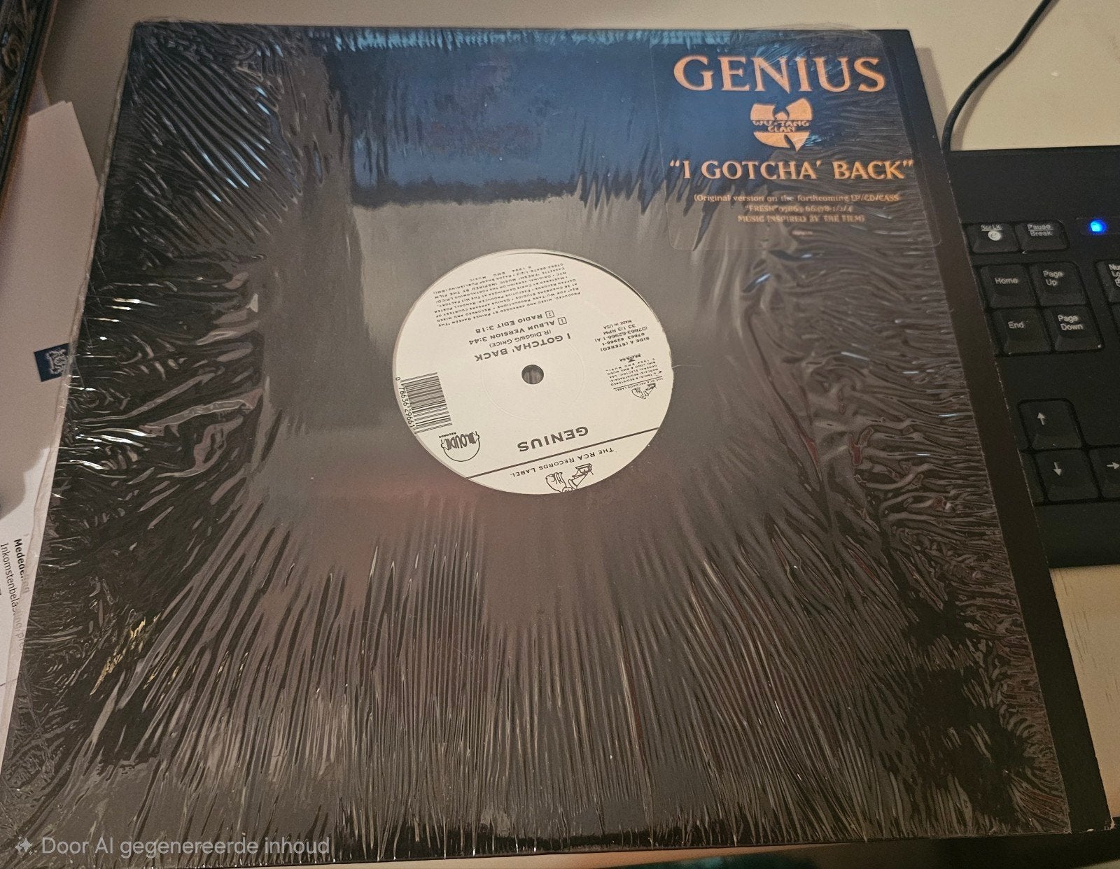 The Genius (GZA) - I Gotcha' Back 12" Single (1994), Ophalen of Verzenden, Zo goed als nieuw