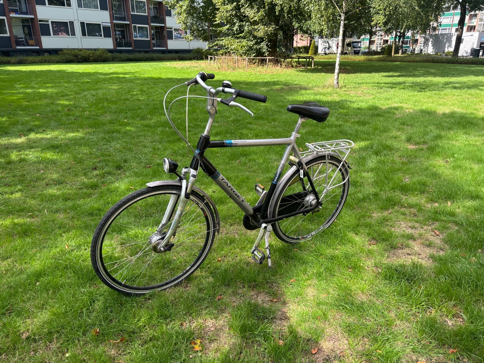 Target New York herenfiets - Nette staat, Fietsen en Brommers, Gebruikt, Velgrem, Versnellingen, 53 tot 57 cm