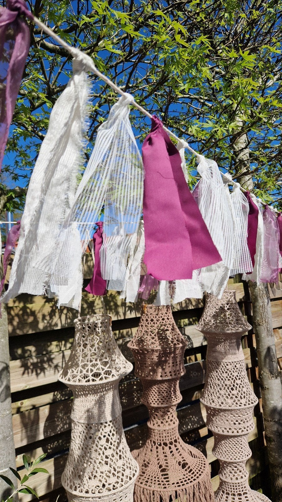 Handgemaakte bohemian Ibiza slingers, Hobby en Vrije tijd, Feestartikelen, Ophalen of Verzenden, Zo goed als nieuw, Versiering