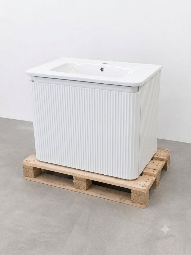 LAATSTE! Wastafelkast Badmeubel 80cm - Nieuw! nr199B, Ophalen, Nieuw, Wit