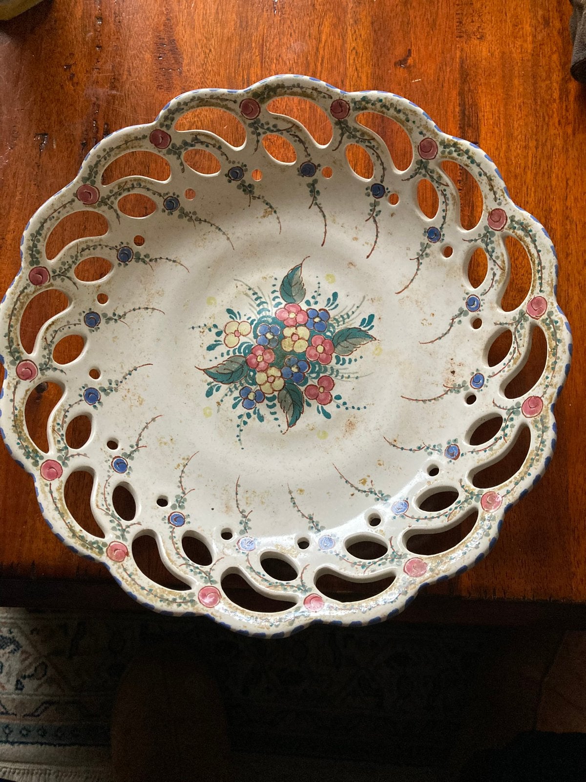 Vintage fruitschaal jaren ‘40 diameter 27 cm Type Zenith, Antiek en Kunst, Ophalen