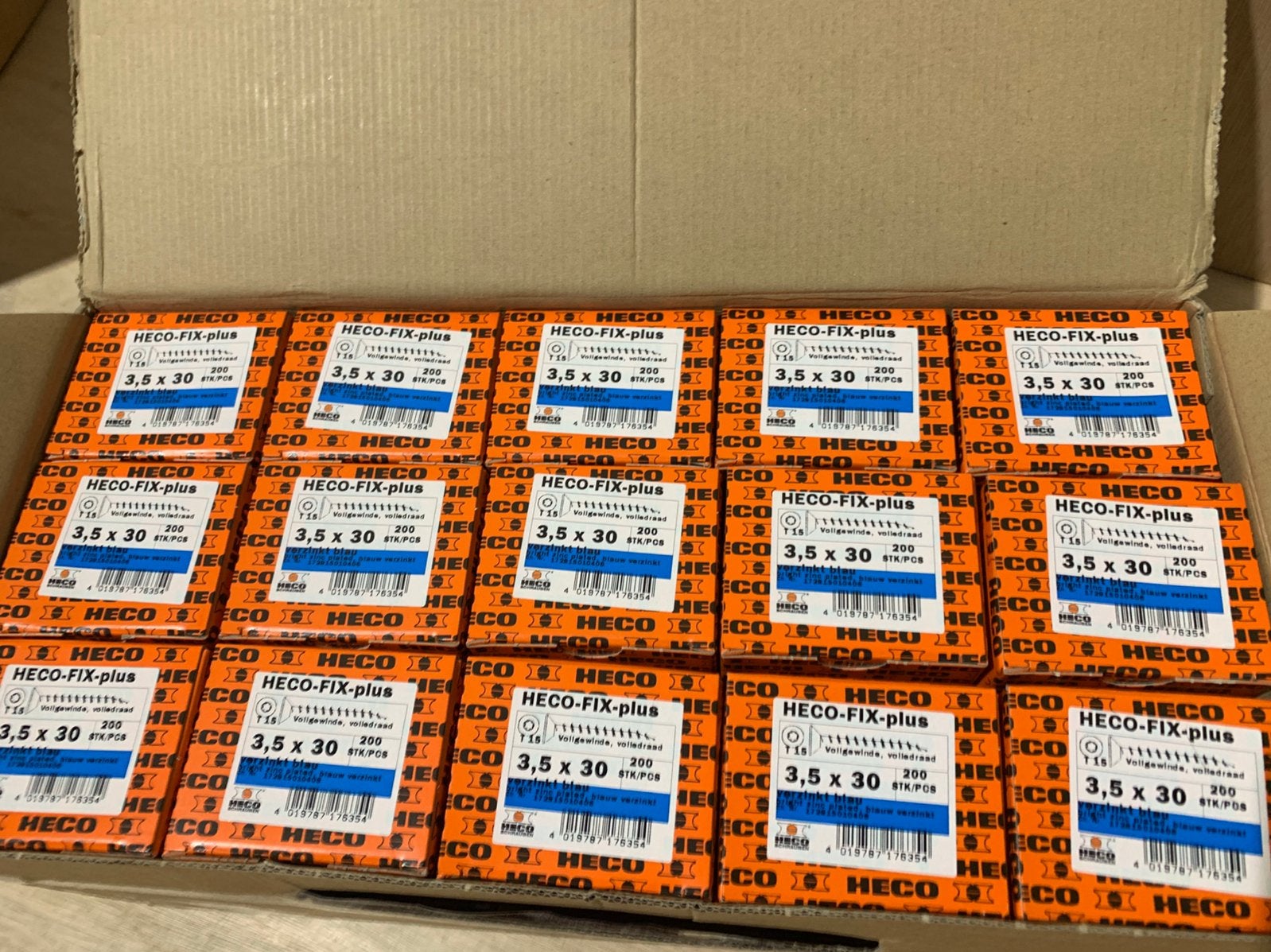 Heco Fix schroeven 3,5x30 4x20 en 4x30 GROTE VOORRAAD, Heco, Heco, Schroeven, Nieuw