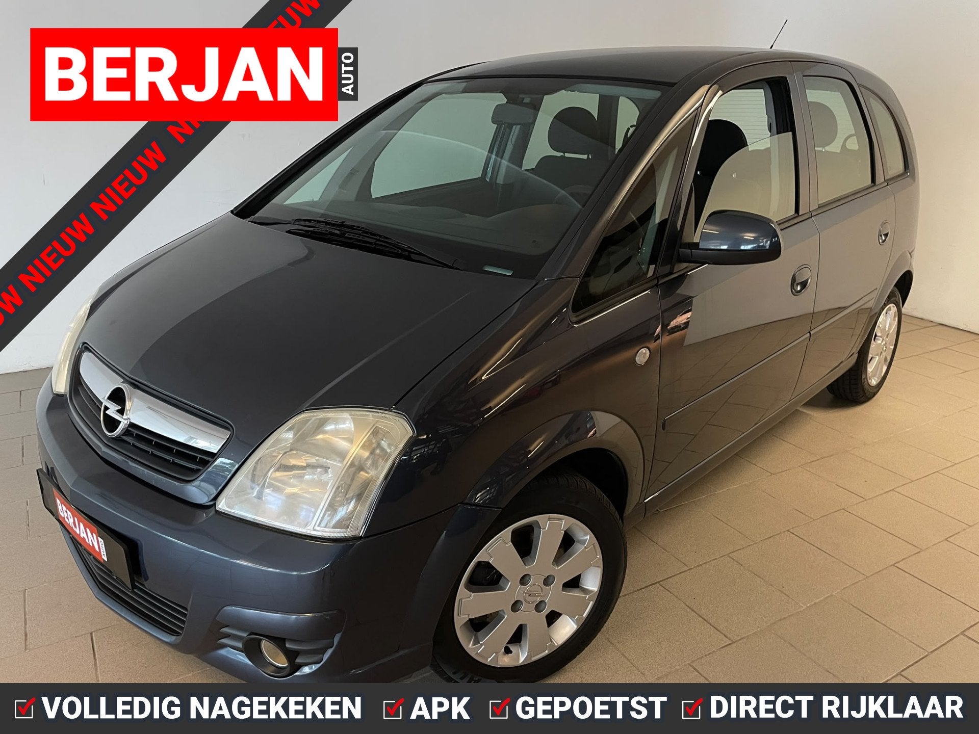 Opel Meriva 1.6-16V Temptation AIRCO ELEK RAMEN CENT VERG HO, Voorwielaandrijving, Startonderbreker, 15 km/l, Gebruikt