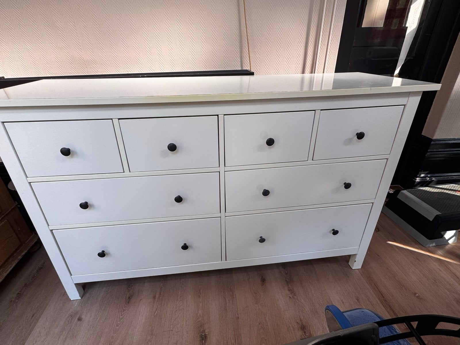 Ikea Hemnes ladekast/commode wit, Ophalen, Gebruikt, 50 tot 70 cm, 100 cm of meer