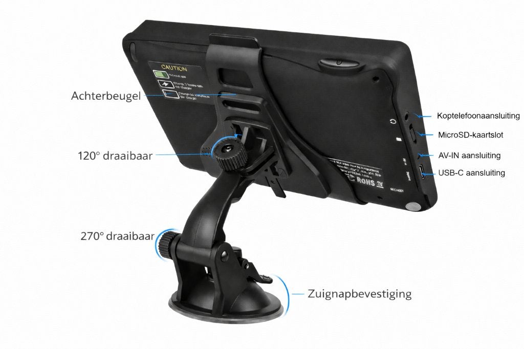 Foto 7 van 7 inch Vrachtwagen, Camper GPS Navigatie.BLUETOOTH, AVIN,16G