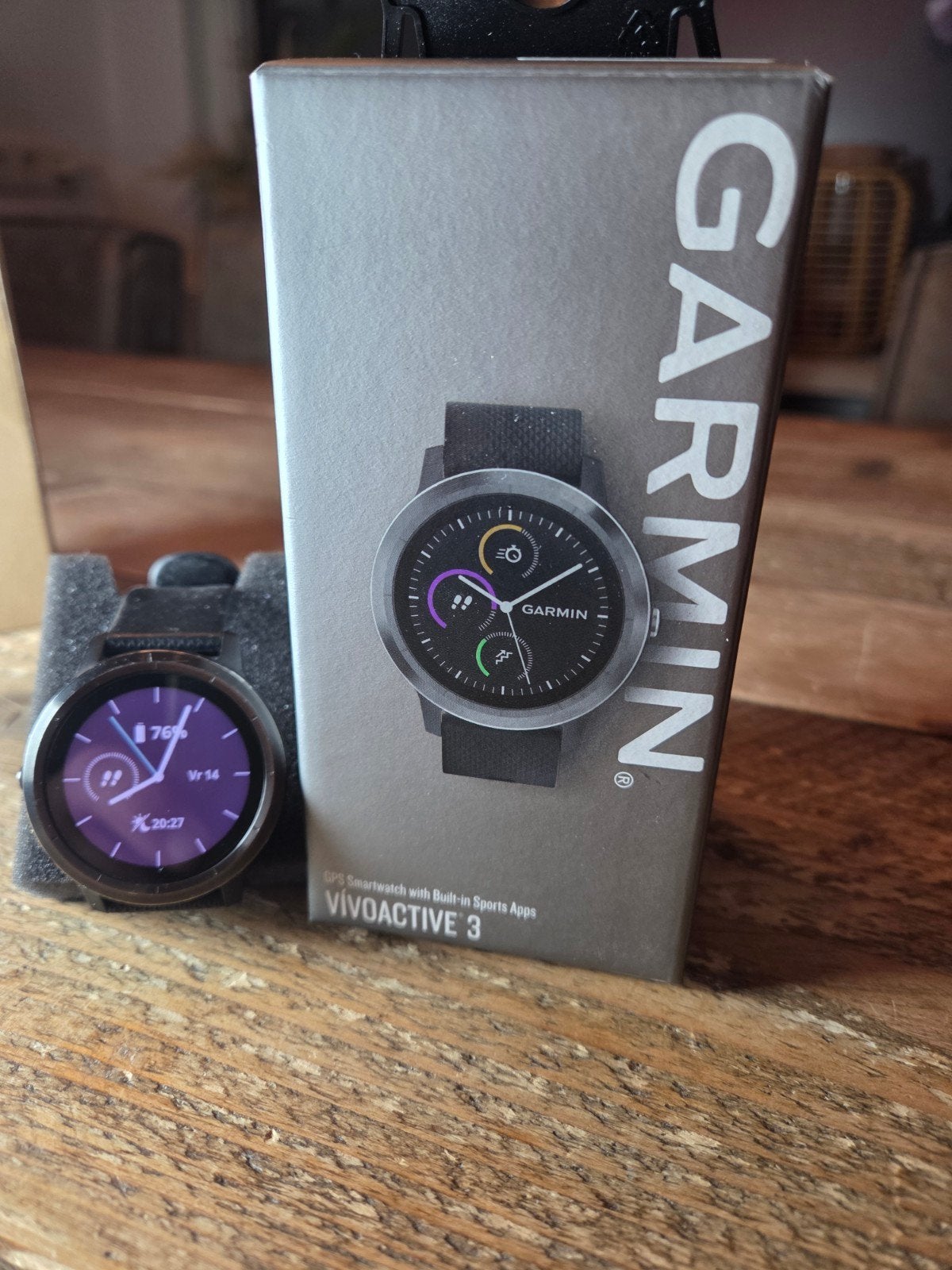 Garmin Vivoactive 3 Smartwatch, Gebruikt, Zwart, Garmin, Ophalen of Verzenden
