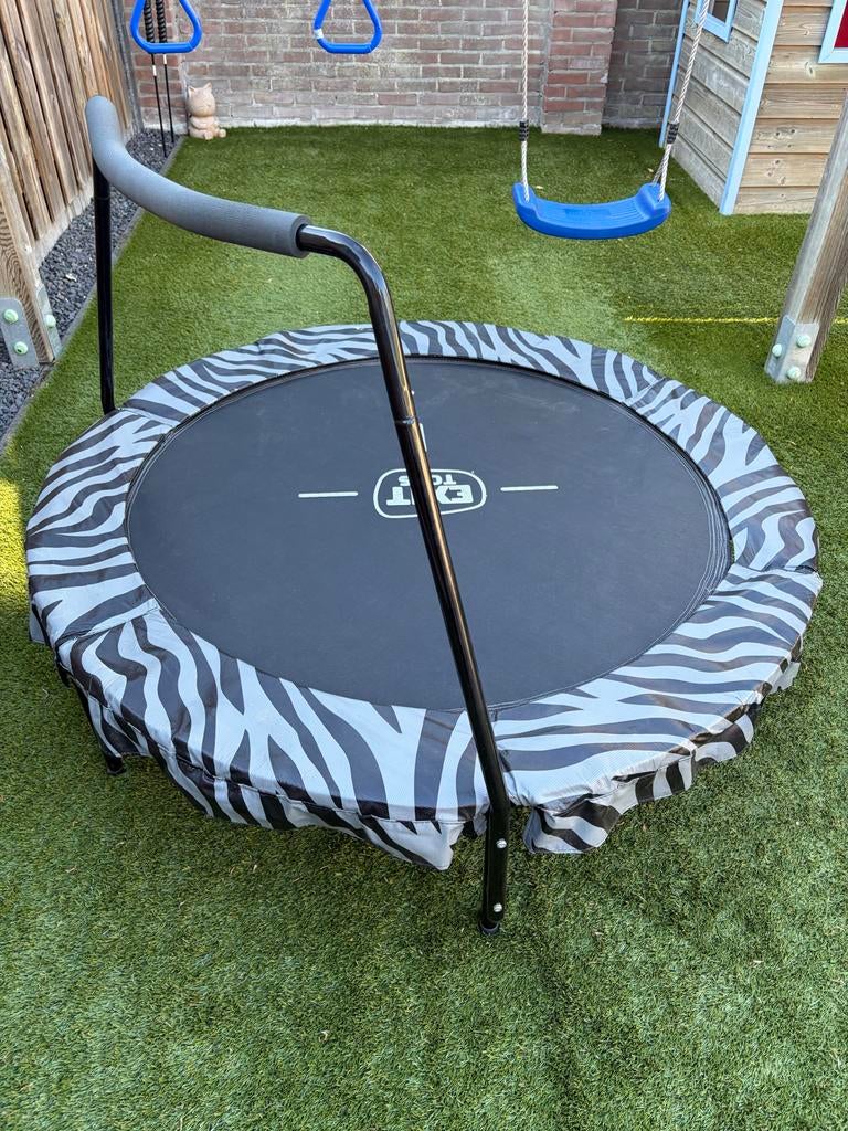 EXIT Toys Trampoline met handvat - Zebra print, Kinderen en Baby's, Speelgoed | Buiten | Trampolines, Ophalen, Gebruikt