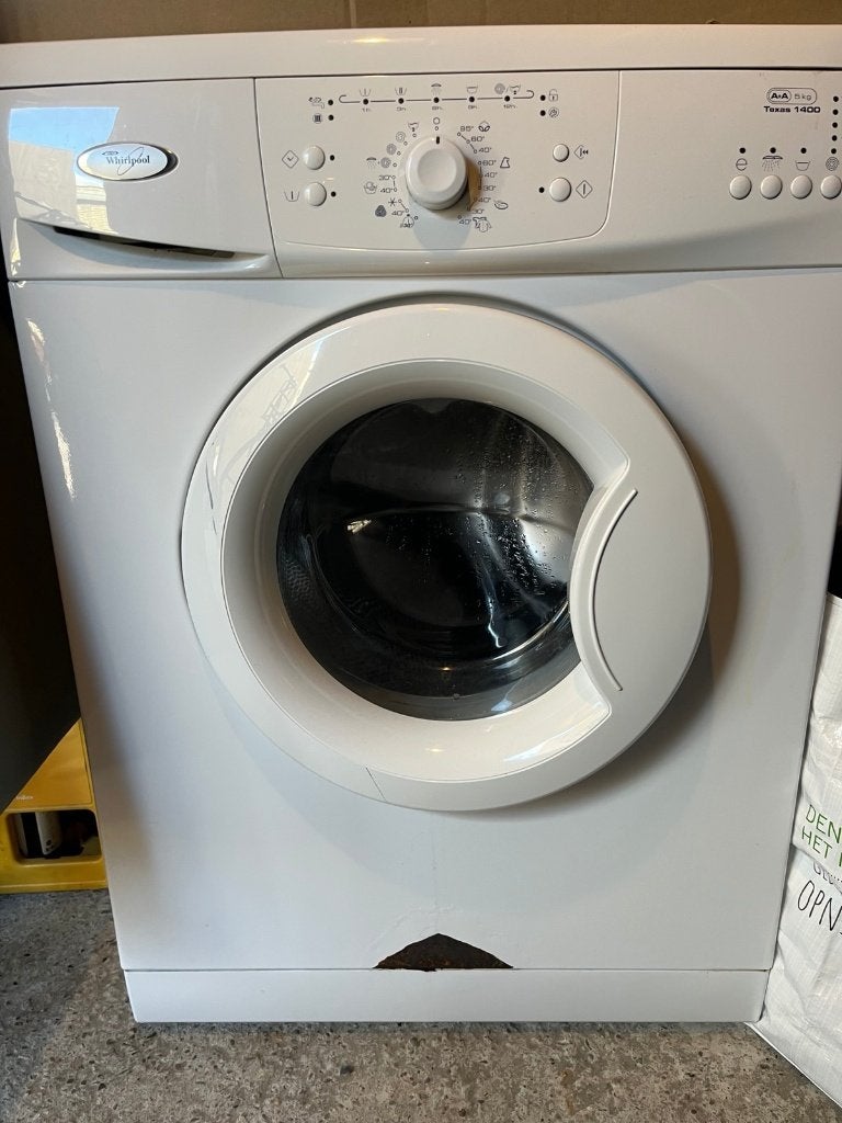 Whirlpool TEXAS 1400 Wasmachine - 5 kg, 1400 toeren, Ophalen, 1200 tot 1600 toeren, Gebruikt, 4 tot 6 kg