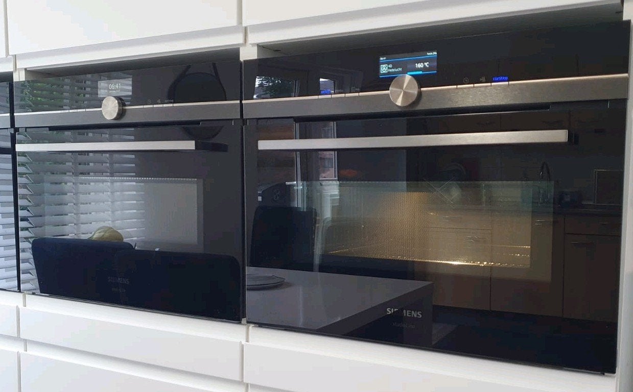 ( 2 stuks) SIEMENS Blacksteel combi oven/magnetron met Wifi, Witgoed en Apparatuur, Ovens, Zo goed als nieuw, Ophalen