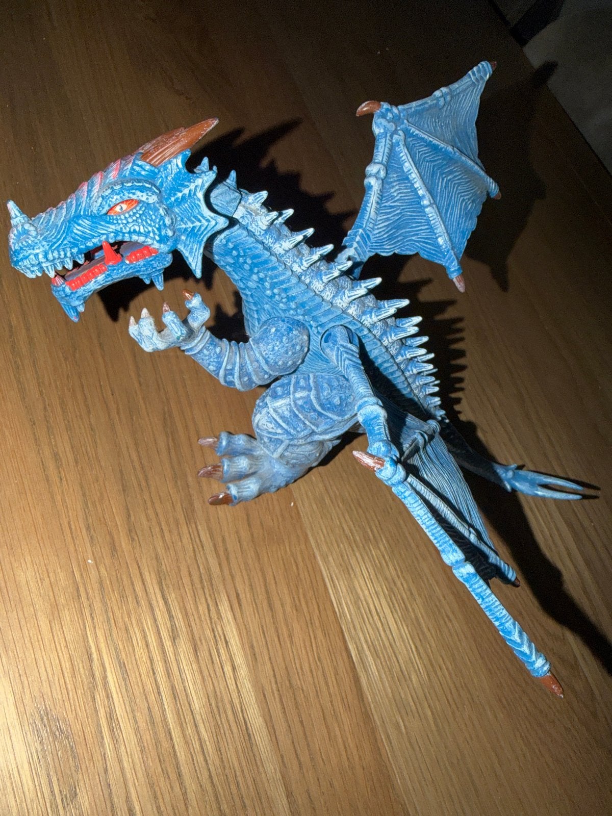 Papo IJsdraak / Blauwe Draak (36034) beweegbare vleugels, Kinderen en Baby's, Ophalen of Verzenden, Gebruikt