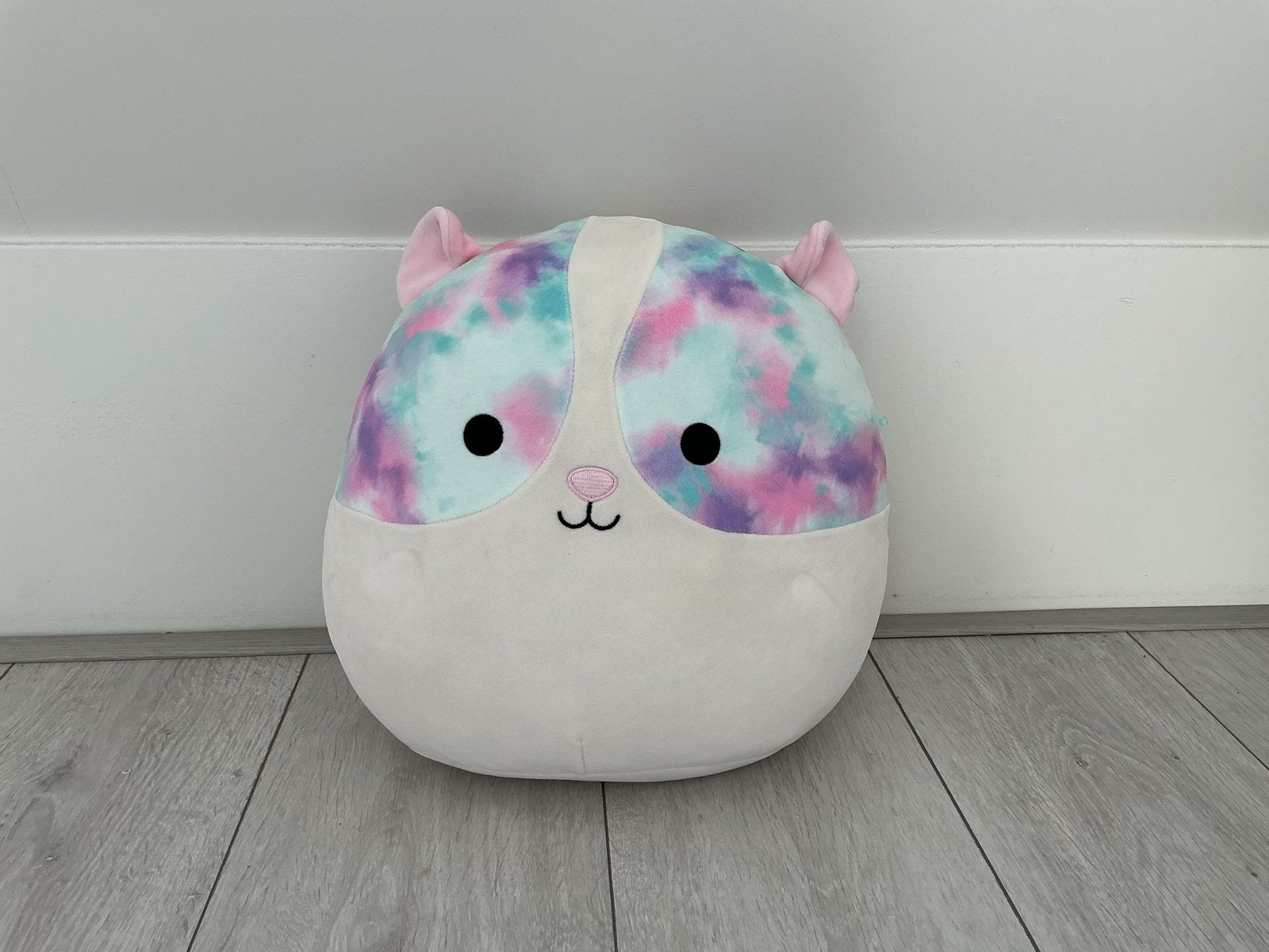 Squishmallow Hamster Roze/Blauw/Paars, Ophalen, Hamster, Zo goed als nieuw, Middelgroot (20 tot 80 cm)