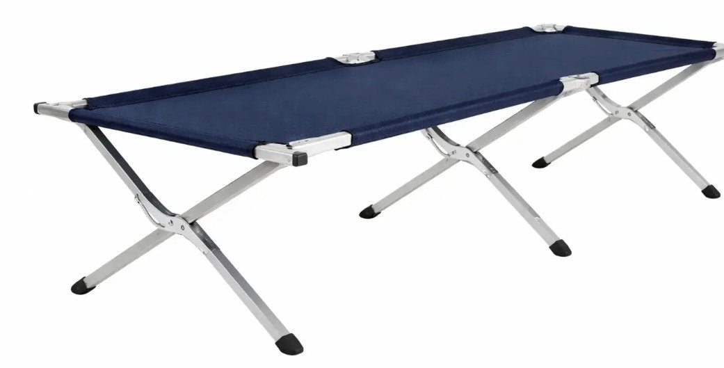 Opvouwbaar veldbed / campingbed - blauw of groen, Ophalen, Nieuw, Overige