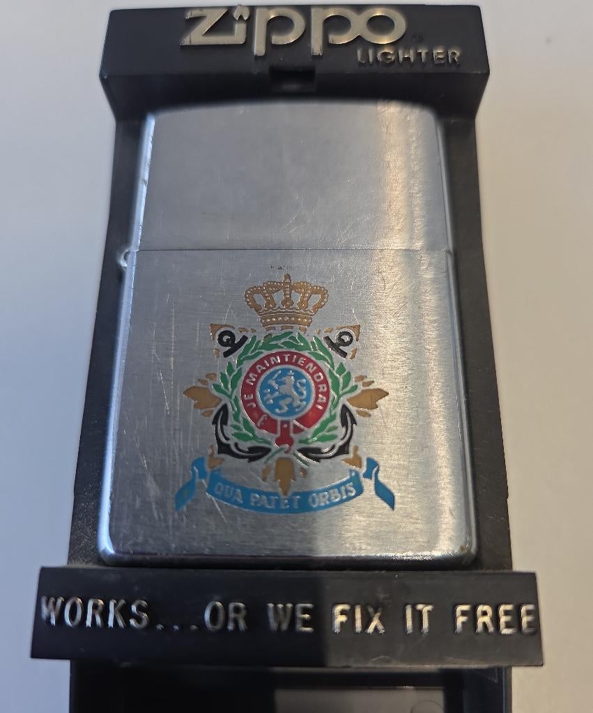 Zippo Nederlandse Korps Mariniers, Verzamelen, Overige typen, Ophalen of Verzenden, X, Marine