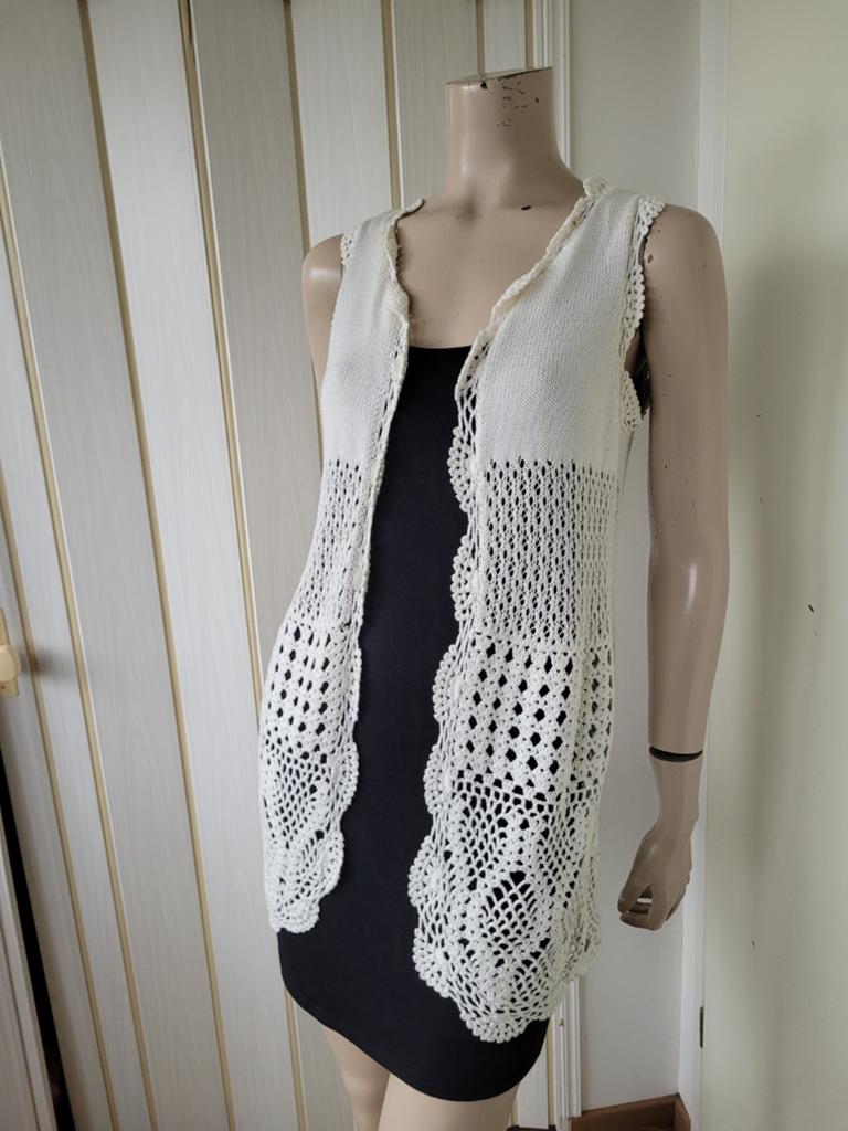 Hugo Boss knited gilet/vest wit maat XS/S, Wit, Ophalen of Verzenden, Zo goed als nieuw, Maat 34 (XS) of kleiner