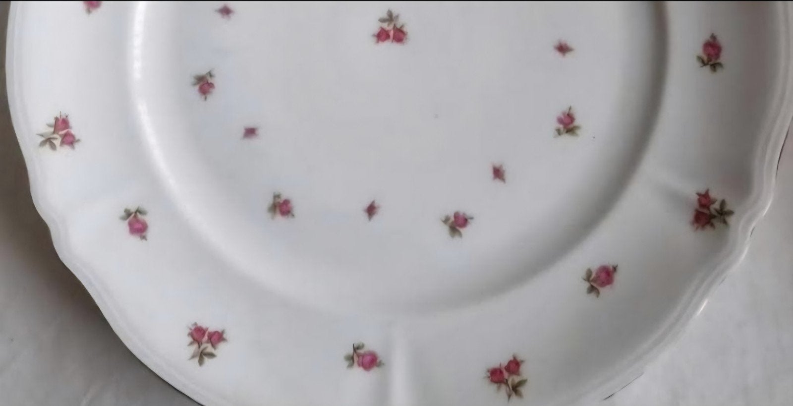 Mitterteich grote ronde schalen kleine roze roosjes, Antiek en Kunst, Ophalen of Verzenden