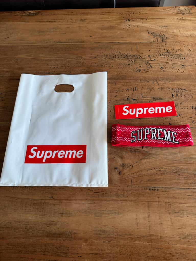 Supreme New Era Arc Hoofdband Rood, Ophalen of Verzenden